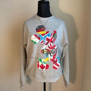 Vintage Epcot Style Crew Neck w/ Countries On The Back